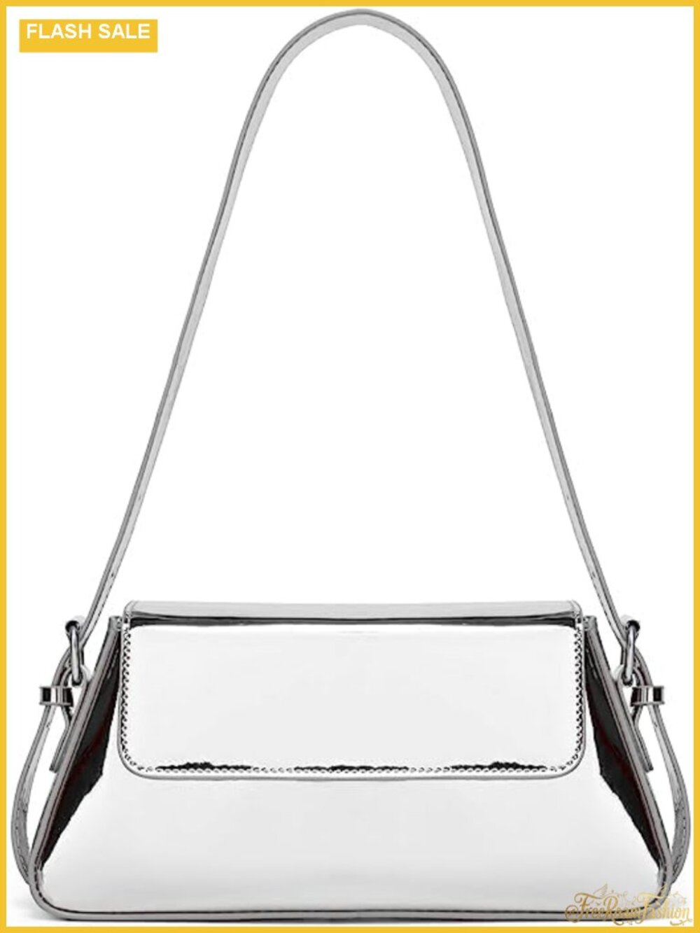 Women's Silver Metallic Hobo Purse Sequined Evening Shoulder Bag Party